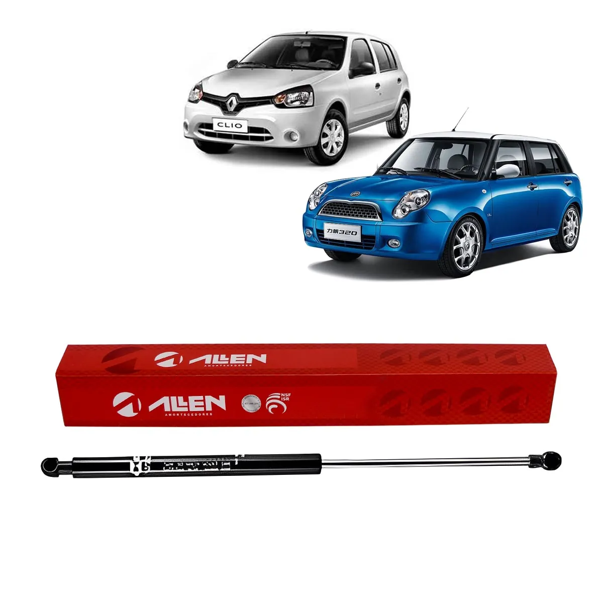 Amortecedor A Gás Tampa Porta-Malas Azera, Clio, Lifan 320