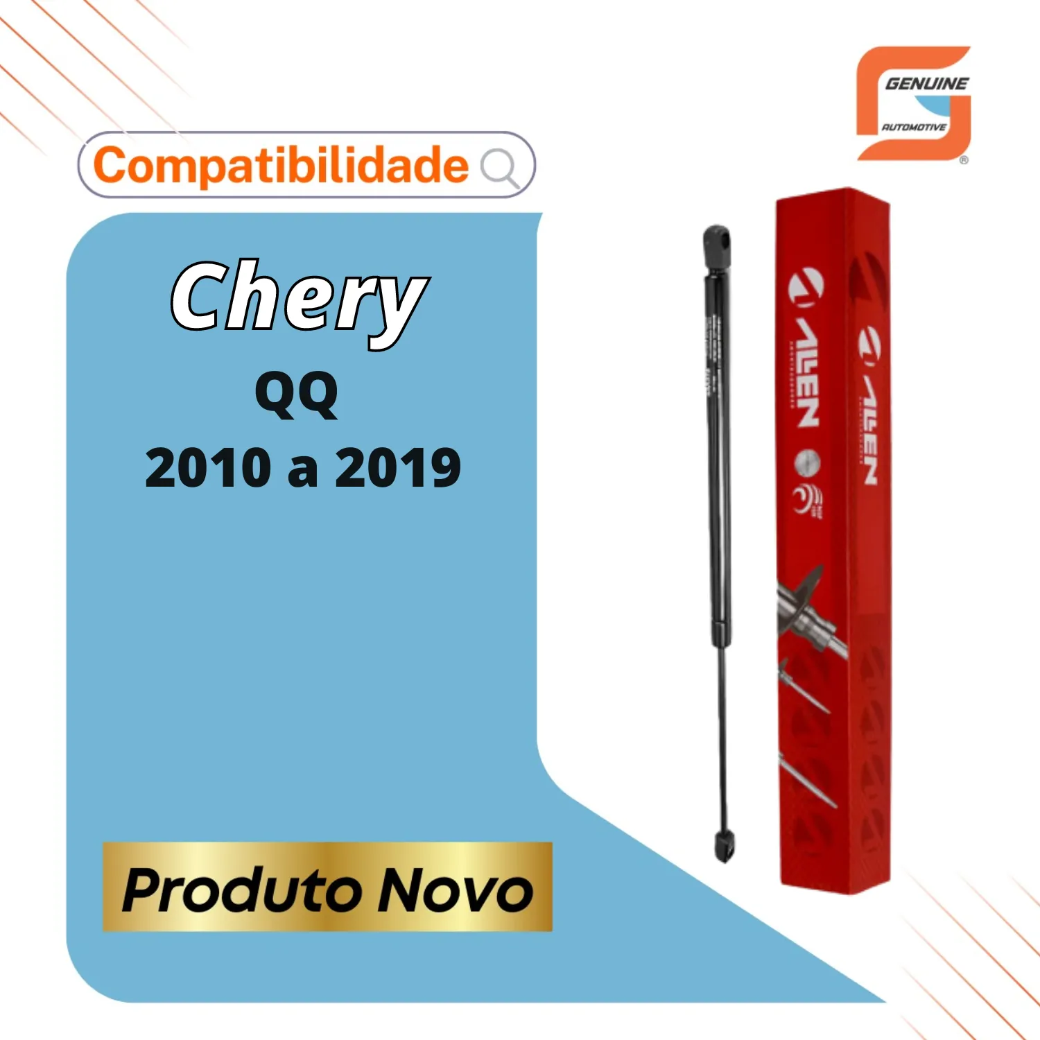 Amortecedor A Gás Tampa Traseira Porta-Malas Chery QQ 1.1