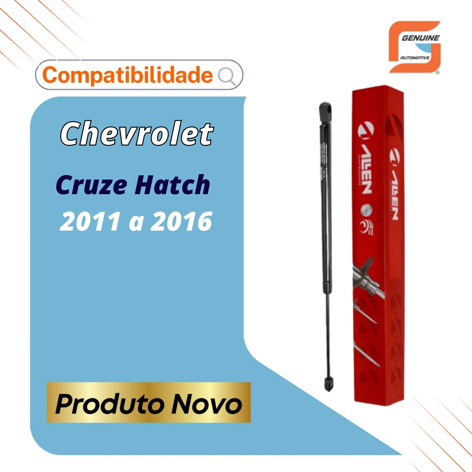 Amortecedor A Gás Da Tampa Traseira Gm Cruze Hatch 2011-2016
