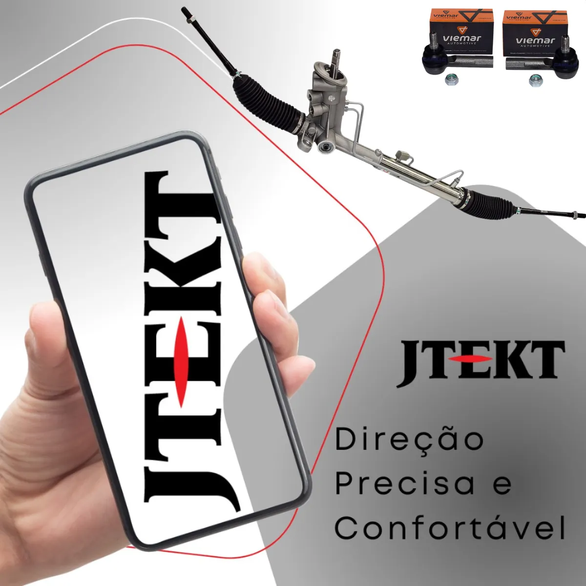 Caixa Setor Direção Hidráulica Jtekt Gol Voyage Saveiro Fox