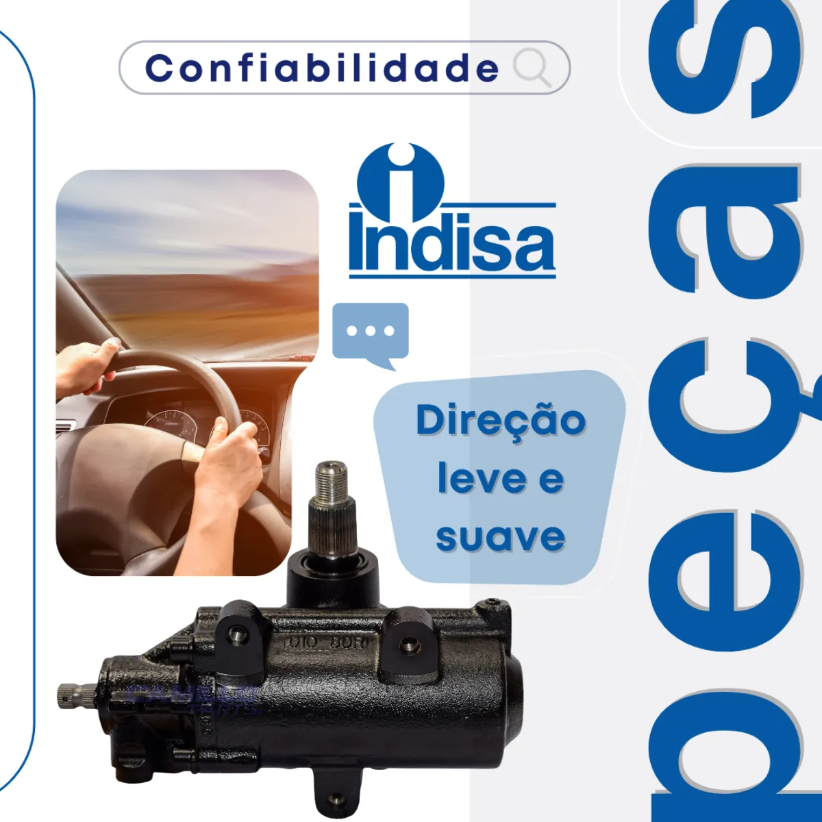 Caixa Setor Direção Hidráulica F250 F350 F4000 1998 a 2008