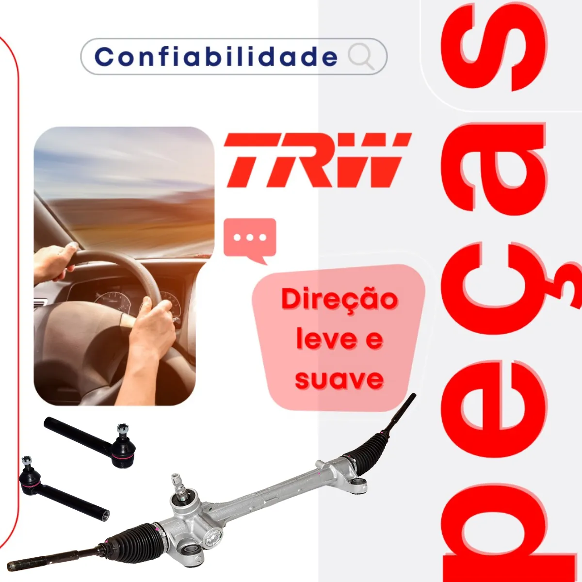 Caixa Setor Direção Elétrica Corolla 2008 a 2019 Completa