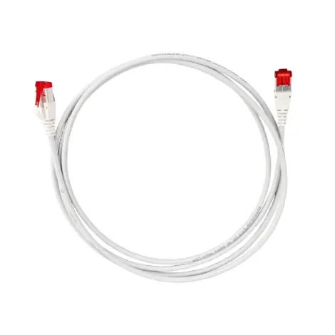 Patch Cord - S/FTP Cat. 6A BLINDADO - LSZH - R&M - 1m - Cinza