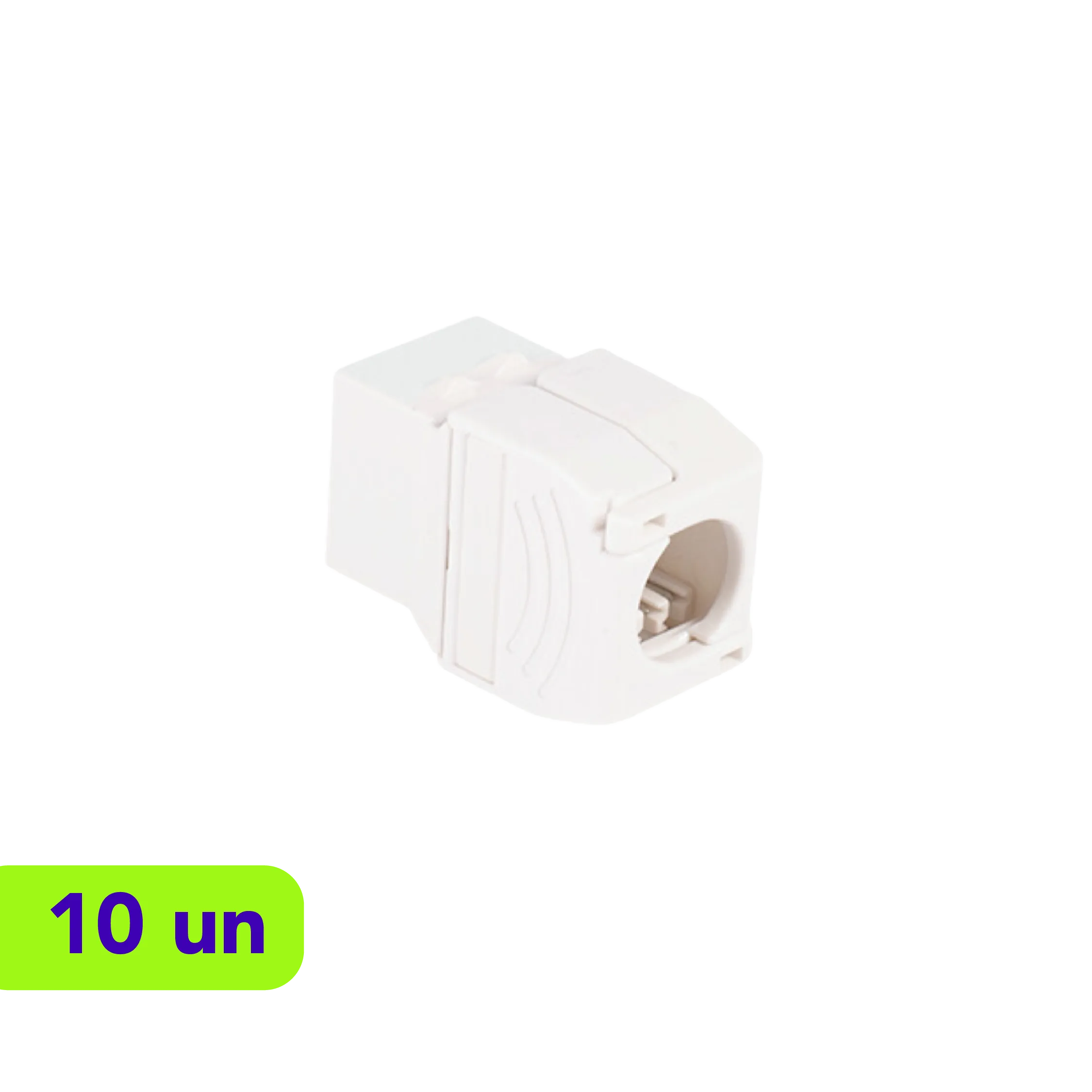 Conector Keystone - UTP CAT 6 - Fconn - Kit com 10 Unidades