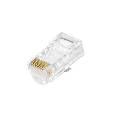 Conector Cat. 6 UTP - RJ45 - EZ Crimp - AD Connect - Fconn - Kit com 10 Unidades