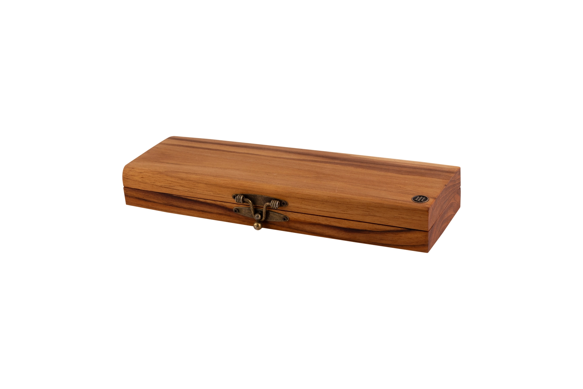 Faca para Churrasco e Mesa 5 Pol. + Estojo em Madeira Teca