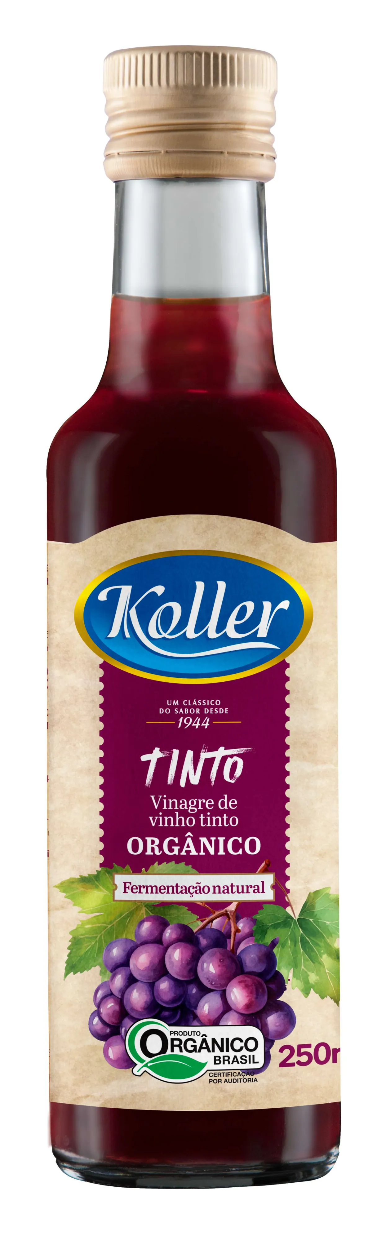 Vinagre de Vinho Tinto Orgânico 250ml - Linha Premium
