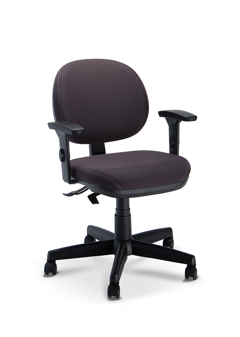 Cavaletti Stilo - Executiva Giratória / Sistema Reclinador de Encosto / Braço SL New PU / Base em Aço com Capa