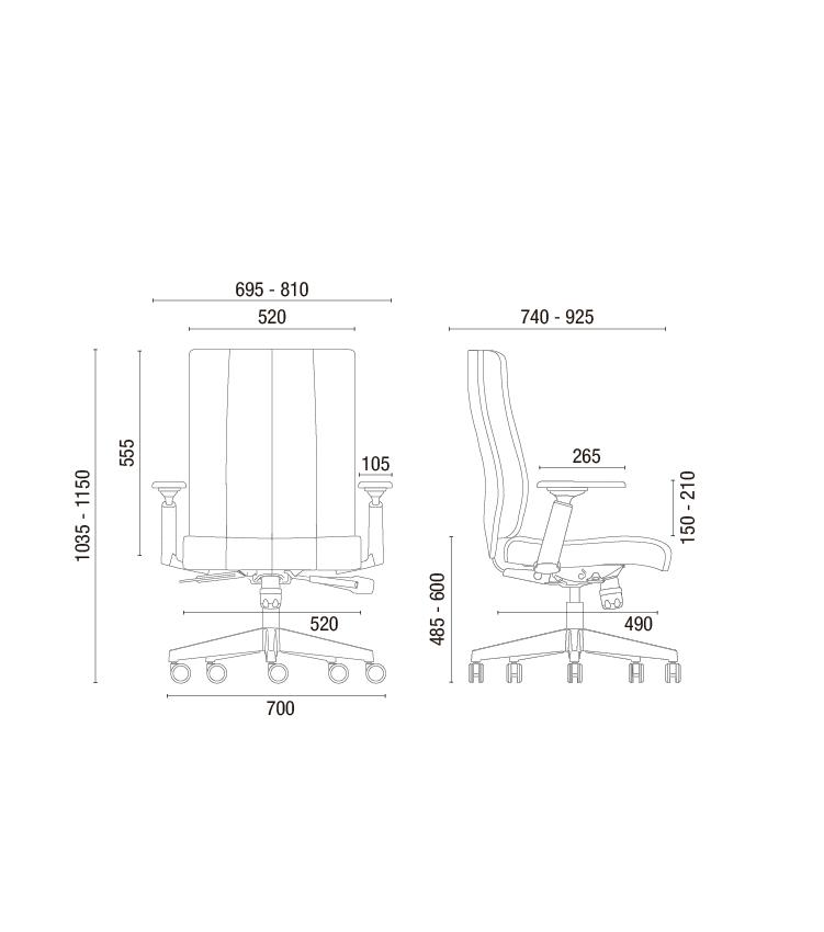 Cavaletti essence - Diretor Giratória / Syncron RP | Braços 4D | Base Nylon