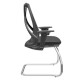 Bix Aproximação Tela Preta / Bases Cromada / Apoios de braço Regulável