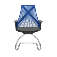 Bix Aproximação Tela Azul / Bases Cromada / Apoios de braço Regulável