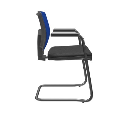 Brizza Aproximação S Tela Azul / Bases/Estruturas Preta / Apoios de braço Fixo