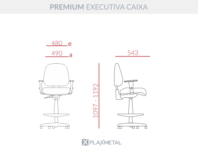 Cadeira Premium Caixa Executiva