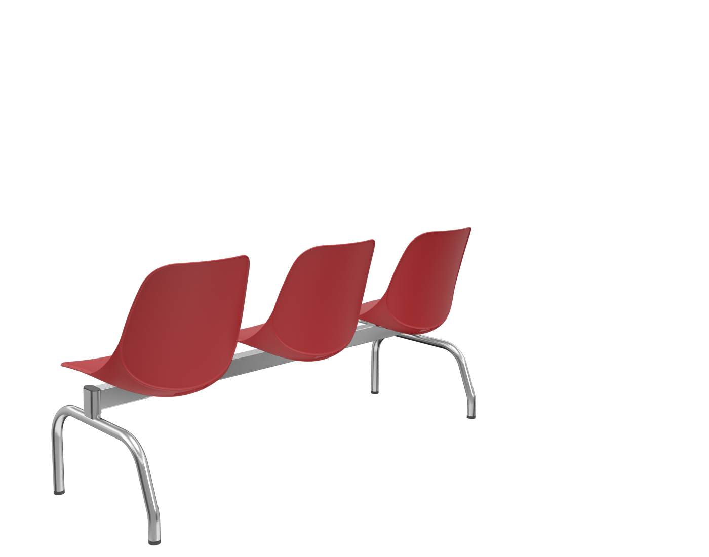 Longarina Quick 3 Lugares PLAXMETAL