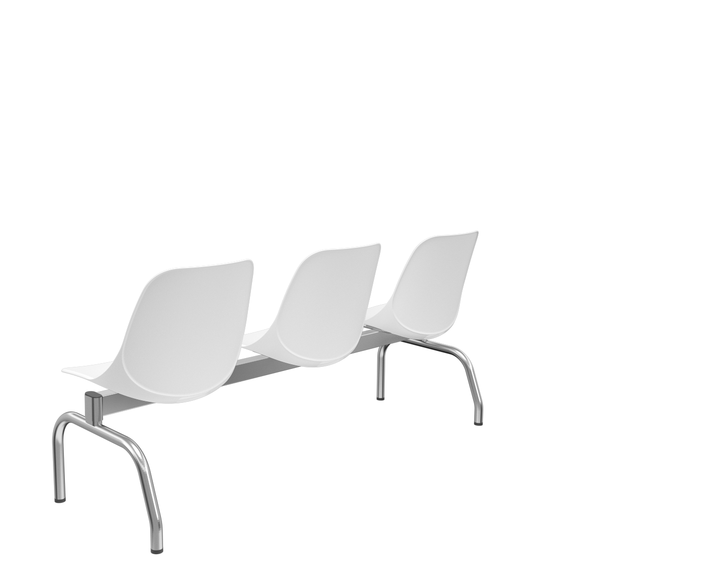 Longarina Quick 3 Lugares PLAXMETAL