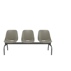 Longarina Quick 3 Lugares PLAXMETAL