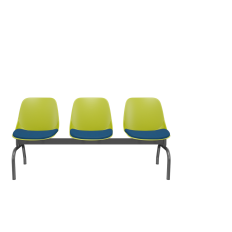 Longarina Quick 3 Lugares PLAXMETAL
