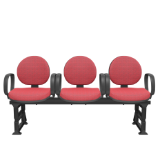 Cadeira Operativa Longarina Executiva 3 lugares PLAXMETAL