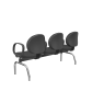 Cadeira Operativa Longarina Executiva 3 lugares PLAXMETAL