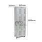 Roupeiro Para Vestiário RGRSP-4/35cm Sobreposto com 4 Portas - com PITÃO - RCH
