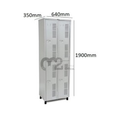 Roupeiro Para Vestiário RGRSP-4/35cm Sobreposto com 4 Portas - com PITÃO - RCH