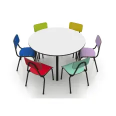 Conjunto mesa Infantil c/ 6 cadeiras (0-5 anos)