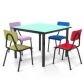 CONJUNTO JUVENIL MESA 80X80 COM 4 CADEIRAS (6 a 10 anos)