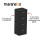 Arquivo 4 Gavetas p/Pasta Suspensa MARANELLO M15