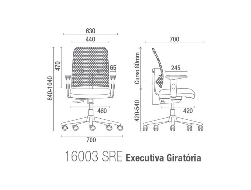 Cadeira Newnet Executiva Giratória 16003