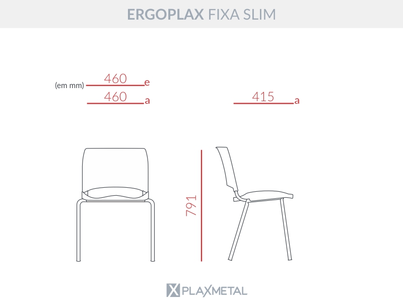 Cadeira Ergoplax Slim