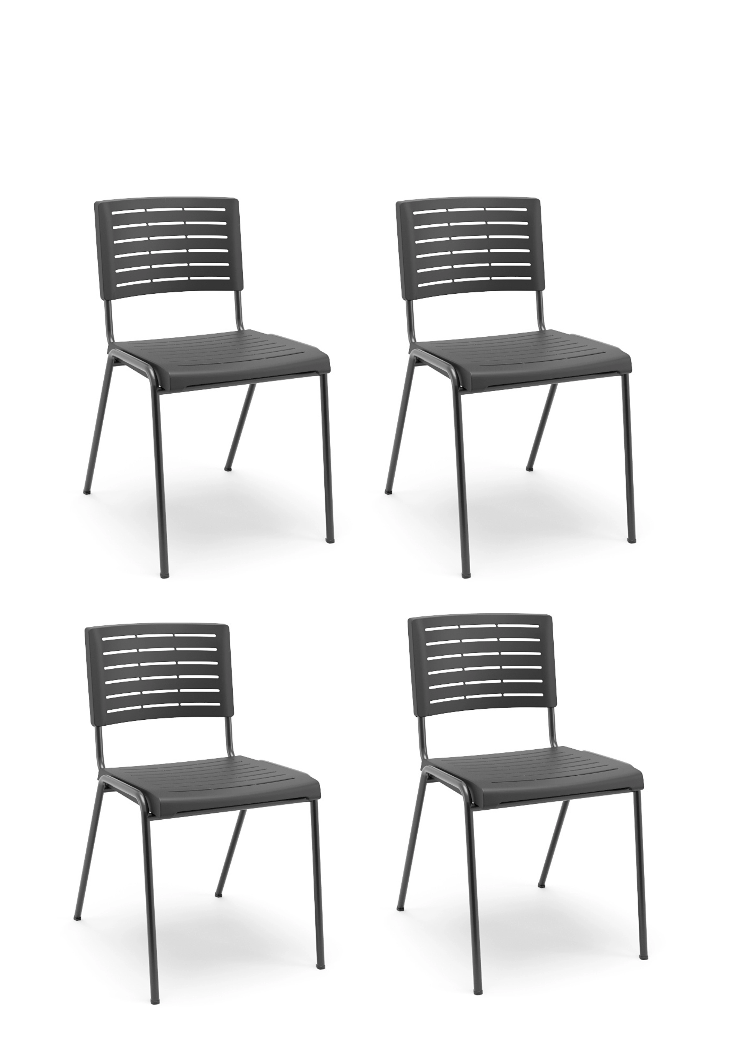 Cadeira Niala empilhável - 4 Unidades