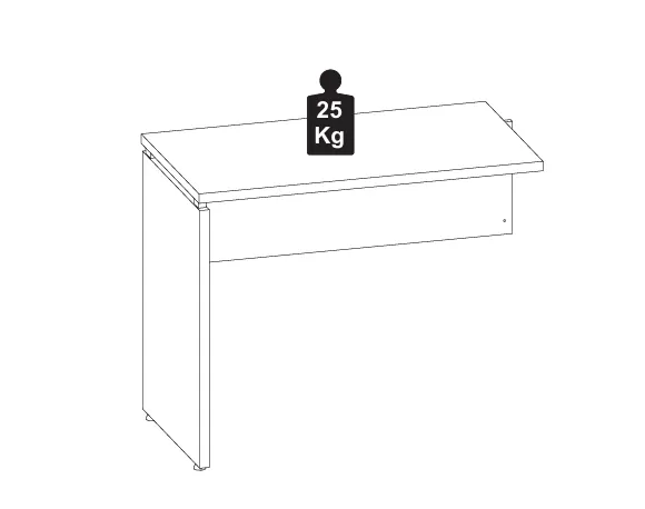 MESA AUXILIAR DINÂMICA PÉ PAINEL 900 X 450 CNZ CINZA