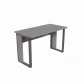 MESA RETANGULAR PÉ QUADRO 1200 X 600 CINZA ALU