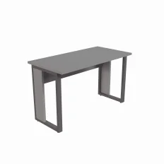 MESA RETANGULAR PÉ QUADRO 1200 X 600 CINZA ALU