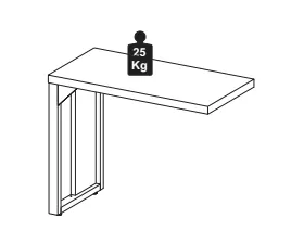 MESA AUXILIAR DINÂMICA PÉ QUADRO 900 X 450 CNZ CINZA ALU