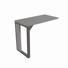 MESA AUXILIAR DINÂMICA PÉ QUADRO 900 X 450 CINZA ALU