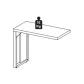 MESA AUXILIAR DINÂMICA PÉ QUADRO 900 X 450 MLG PRETO PRE