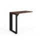 MESA AUXILIAR DINÂMICA PÉ QUADRO 900 X 450 MLG PRETO PRE