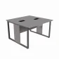 PLATAFORMA DUPLA PÉ QUADRO 1200 X 1200 CINZA ALU 