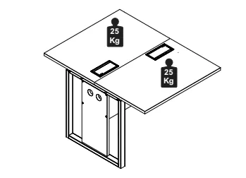 PLATAFORMA DUPLA ACOPLAR PÉ QUADRO 1200 X 1200 CNZ CINZA ALU