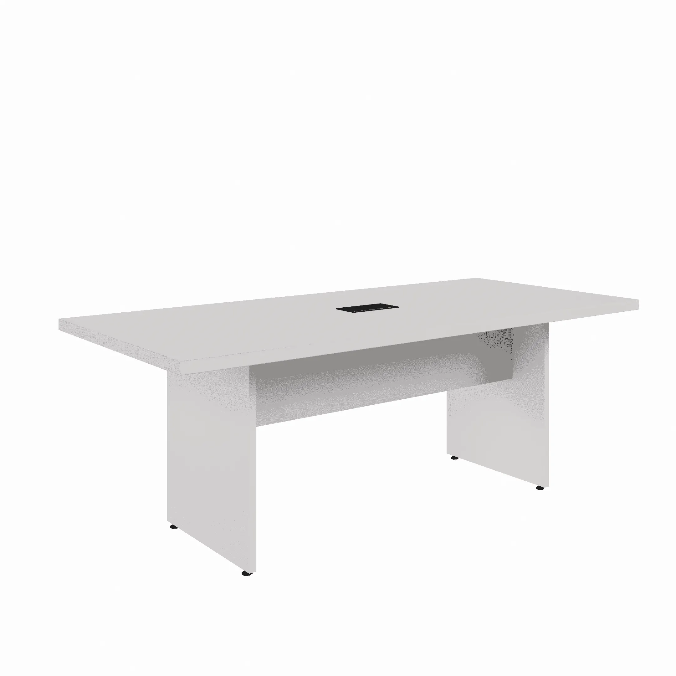 MESA DE REUNIÃO RETANGULAR PÉ PAINEL 2000 X 900 CINZA