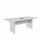MESA DE REUNIÃO RETANGULAR PÉ PAINEL 2000 X 900 CINZA