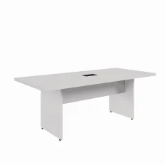 MESA DE REUNIÃO RETANGULAR PÉ PAINEL 2000 X 900 CINZA