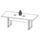 MESA DE REUNIÃO RETANGULAR PÉ QUADRO 2000 X 900 MLG PRETO