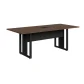 MESA DE REUNIÃO RETANGULAR PÉ QUADRO 2000 X 900 MLG PRETO