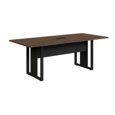 MESA DE REUNIÃO RETANGULAR PÉ QUADRO 2000 X 900 MLG PRETO