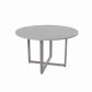 MESA DE REUNIÃO CIRCULAR PÉ QUADRO D1200 CINZA 