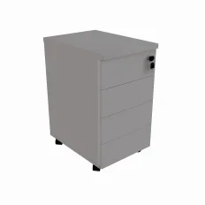 GAVETEIRO VOLANTE 2 GAVETAS E 1 GAVETA PARA PASTA SUSPENSA 364 X 450 CINZA