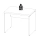 MESA RETANGULAR PÉ PAINEL 1700 X 700 MLG PRETO