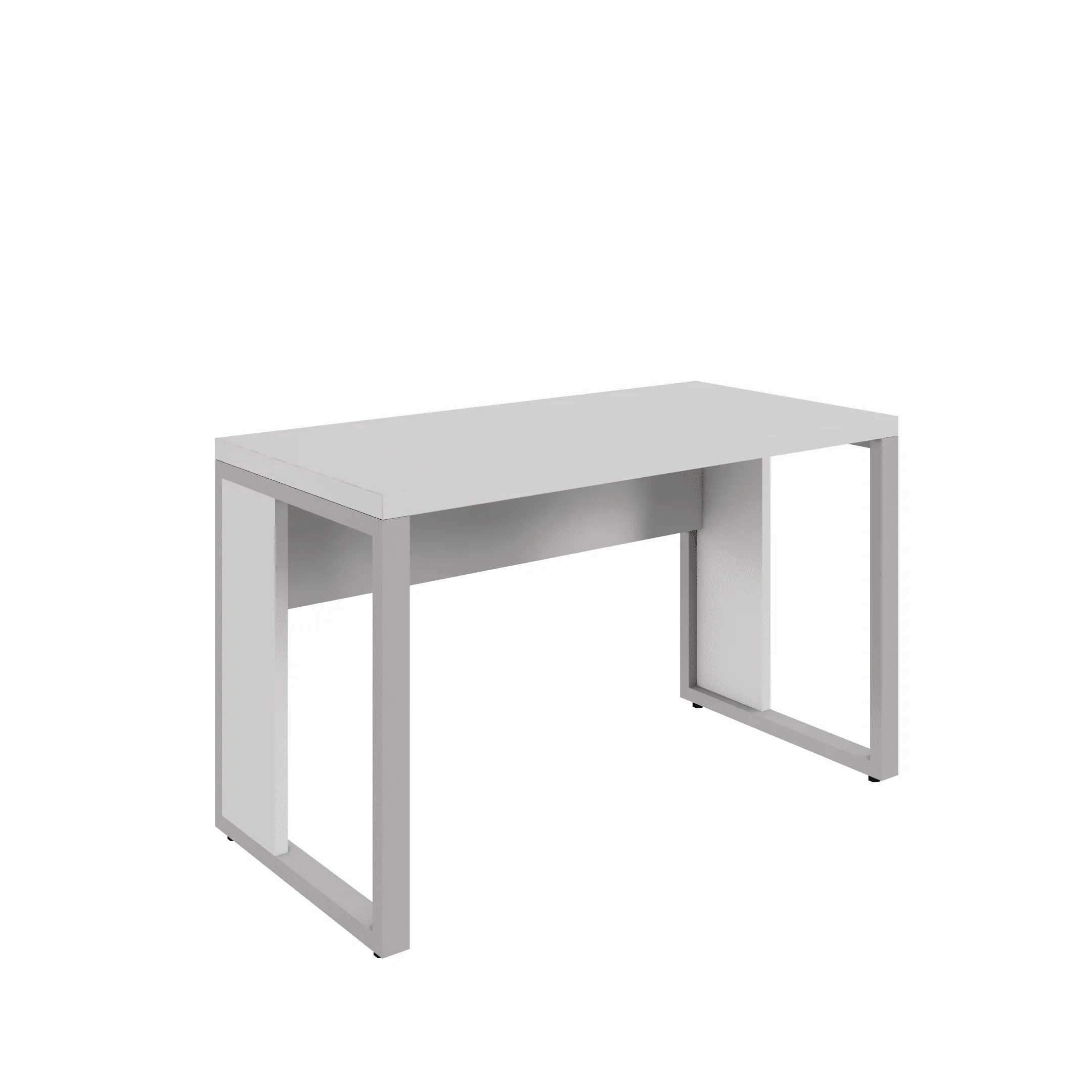 MESA RETANGULAR PÉ QUADRO 1500 X 600 CINZA
